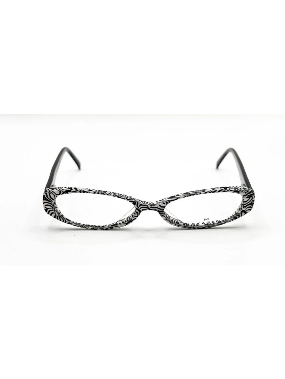 Skagen E302Bw Black White Authentic Eyeglasses 50-17-140
